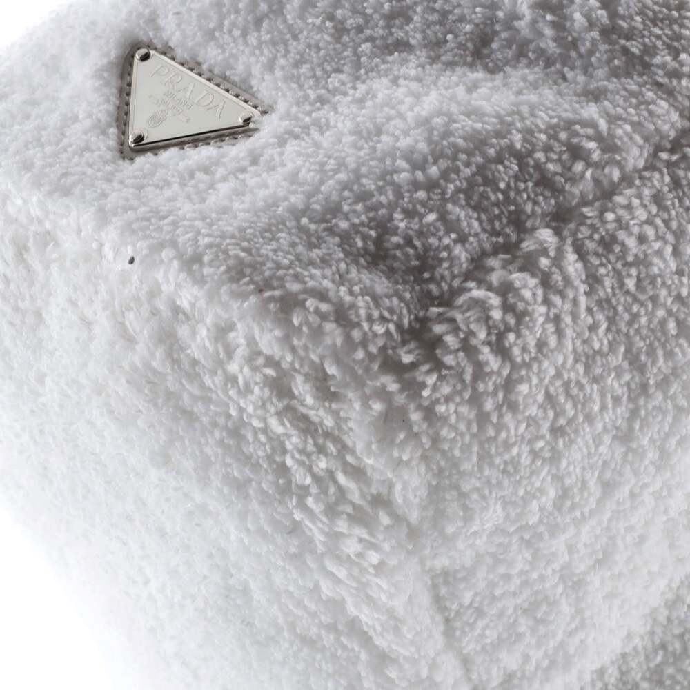 Prada Logo Tote Terry Cloth #252738P85B - Picture 6 of 8